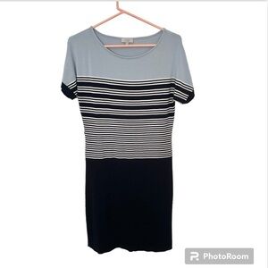 Hobbs London Blue Striped Nautical Style Dress